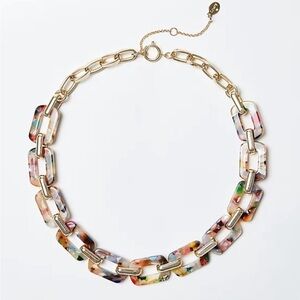 Multicolored statement necklace